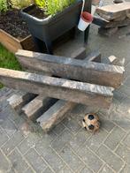 5 hele opsluitbanden antraciet 20x8, Tuin en Terras, Ophalen, Gebruikt, Beton, 100 tot 200 cm
