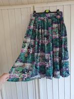 Vintage midi rok met print - Maat 42, Maat 42/44 (L), Ophalen of Verzenden, Zo goed als nieuw, Vintage