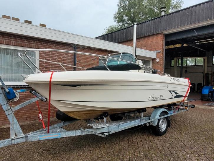Jeannea cap camarat 515 incl boottrailer traier, Watersport en Boten, Vis- en Consoleboten, Gebruikt, 30 tot 50 pk, 3 tot 6 meter