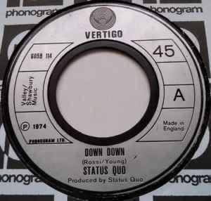 Status Quo – Down Down / Nieuwstaat/ 008, Cd's en Dvd's, Vinyl Singles, Zo goed als nieuw, Rock en Metal, Ophalen of Verzenden