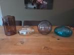 Lampenkappen glas 4x hanglamp, Huis en Inrichting, Woonaccessoires | Vazen, Gebruikt, Overige kleuren, Ophalen of Verzenden, Glas