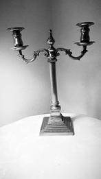 VERZILVERDE KANDELAAR 42 CM, Antiek en Kunst, Curiosa en Brocante, Ophalen of Verzenden