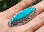 Vanoli 925 zilveren ring met turquoise maat 17,25, Daiva1973@hotmail.com, Vanoli, Blauw, Amsterdam