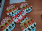 Ah kerstborden made in italy, Huis en Inrichting, Keuken | Servies, Ophalen, Zo goed als nieuw, Bord(en), Overige stijlen