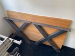 Eettafel, Huis en Inrichting, Tafels | Eettafels, Ophalen, Gebruikt, 50 tot 100 cm, Metaal