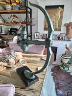 Bronzen XXL sculptuur indiaan, Antiek en Kunst, Ophalen, Brons