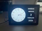 Digitale (Kalender)klok voor Senioren, Ophalen of Verzenden, Nieuw, Digitaal, Wekker of Tafelklok