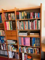 Lundia Boekenkast met bijpassend bureau en sidetafel, Ophalen, Gebruikt, Grenenhout, 200 cm of meer