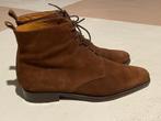 Elegant ancle boots, suede, leather sole, size 43 (9), zgan, Ophalen of Verzenden, Bruin, Zo goed als nieuw, Boots