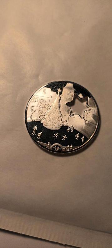 Zilveren Herdenkingsmunt mery chismas. beschikbaar voor biedingen