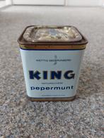 Vintage King pepermunt bewaarblikje, Tonnema Sneek, Gebruikt, Ophalen of Verzenden, Gebruiksvoorwerp