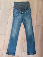 H&M straight high rib zwangerschaps spijkerbroek maat 38, Maat 38/40 (M), H&M, Blauw, Ophalen of Verzenden