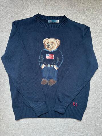  Polo Ralph Lauren Bear Trui – Donkerblauw – Maat M beschikbaar voor biedingen