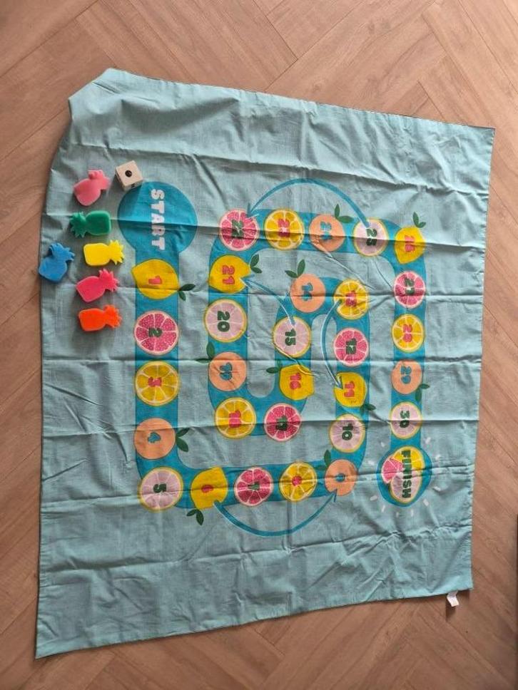ganzenbord speelkleed, Hobby en Vrije tijd, Gezelschapsspellen | Kaartspellen, Gebruikt, Ophalen of Verzenden