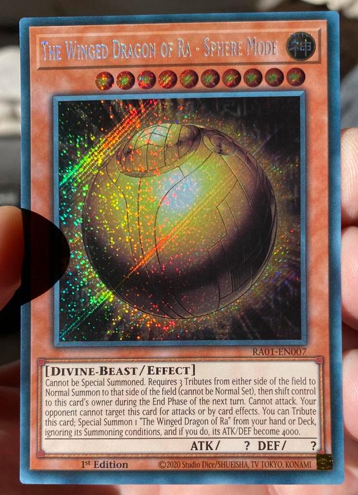 Yu-Gi-Oh! The Winged Dragon of Ra - Sphere Mode RA01 1st !, Hobby en Vrije tijd, Verzamelkaartspellen | Yu-gi-Oh!, Zo goed als nieuw