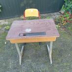 Schooltafeltje brocante/vintage Galvanitas Oosterhout, Ophalen, Gebruikt, Tafel(s) en Stoel(en)