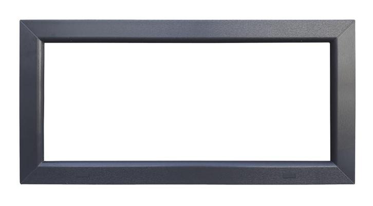 Kunststof Kozijn Vast  B100 H50cm Antraciet, Doe-het-zelf en Verbouw, Kozijnen en Schuifpuien, Nieuw, Raamkozijn, Kunststof, Inclusief glas