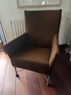 Montis Charly Fauteuil bruin/zwart gemêleerde stof, Huis en Inrichting, Fauteuils, Ophalen, Minder dan 75 cm, Zo goed als nieuw
