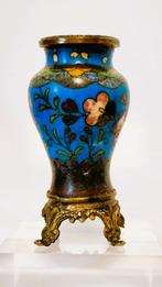 Antiek emaille vaasje., Antiek en Kunst, Ophalen of Verzenden