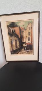 Ets Hendrik de Laat 'De Louwse Poort', Antiek en Kunst, Kunst | Tekeningen en Foto's, Ophalen of Verzenden