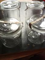 Vintage inmaakglazen Leerdam en Vegla, Ophalen, Gebruikt