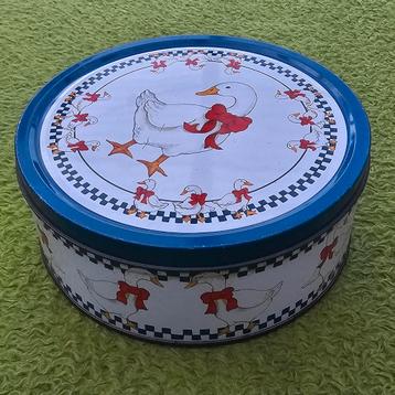 Vintage koektrommel / blik / tin 1987 beschikbaar voor biedingen