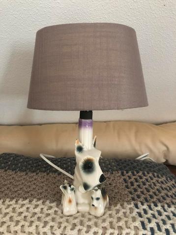 Oude schemerlamp Schotse terriër 