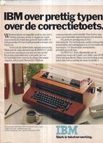 Retro reclame 1987 IBM tekstverwerker typemachine, Verzamelen, Overige typen, Ophalen of Verzenden