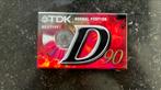 TDK D90 cassette bandje (nieuw/gesealed), Ophalen of Verzenden, Nieuw in verpakking