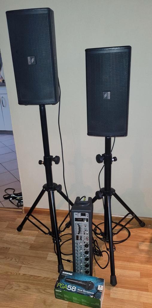 Compacte geluidset, zeer compleet!, Muziek en Instrumenten, Versterkers | Keyboard, Monitor en PA, Minder dan 500 watt, Ophalen of Verzenden