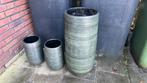 Grote vaas - 70cm hoog en 30cm hoog, Tuin en Terras, Bloempotten, Overige materialen, Gebruikt, Rond, Binnen