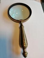 ANTIEKE LOEP VERGROOTGLAS MESSING /KOPER 22X10 CM, Ophalen of Verzenden