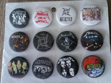 Metallica hardrock logo buttons badge speld muziek rock beschikbaar voor biedingen