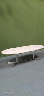 70er jaren design tafel met marmer blad, Huis en Inrichting, Ophalen, Gebruikt, Metaal, Minder dan 50 cm
