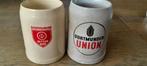 Twee vintage Duitse bierkroesen/pullen, Verzamelen, Biermerken, Ophalen of Verzenden, Zo goed als nieuw, Pul(len), Overige merken