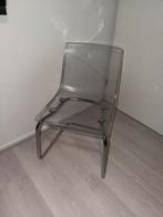 IKEA eetkamerstoel Tobias met Ullersev schapenvacht, Wit, Ophalen of Verzenden, Zo goed als nieuw, Eén