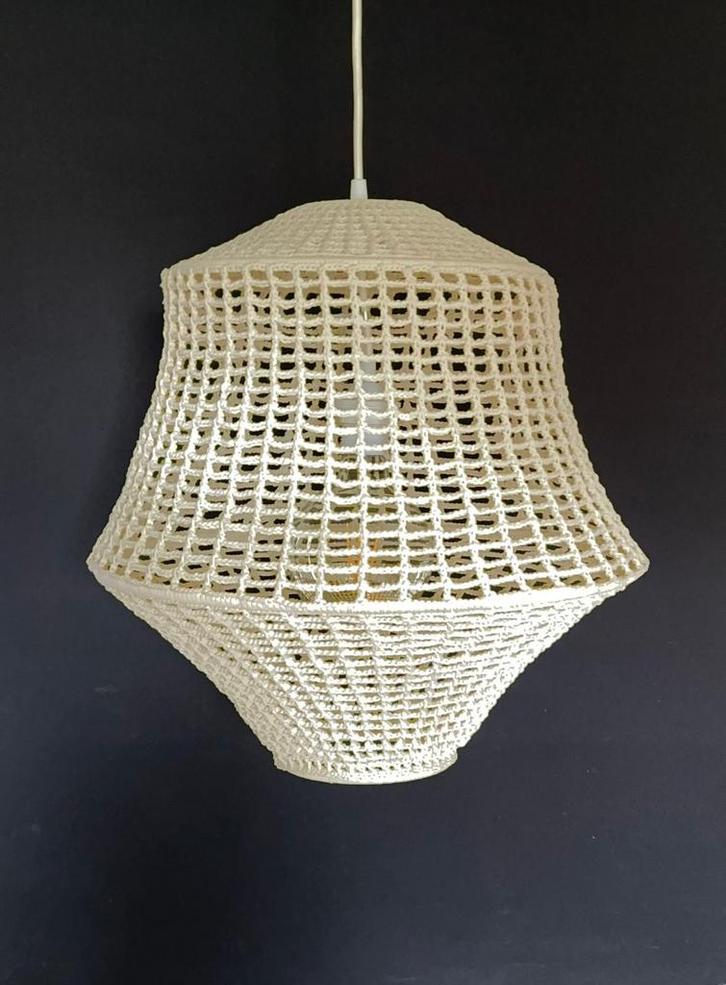 Ikea hanglamp macrame Piet  Hein Eek, Huis en Inrichting, Lampen | Hanglampen, Zo goed als nieuw, Minder dan 50 cm, Ophalen of Verzenden