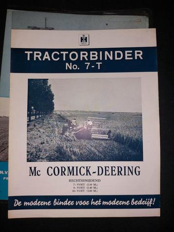 International mccormick deering tractor binder folder 