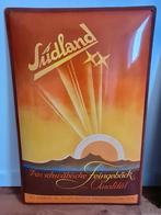 Emaille bord jaren 30 Sudland, Ophalen of Verzenden, Zo goed als nieuw, Reclamebord