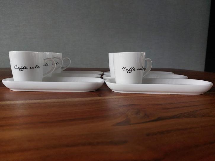 TK Espresso kopjes (Caffe Solo) Riviera Maison, Huis en Inrichting, Keuken | Servies, Zo goed als nieuw, Kop(pen) en/of Schotel(s)