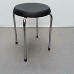 38x Medisit zwarte kunststof medische kruk met chroom frame