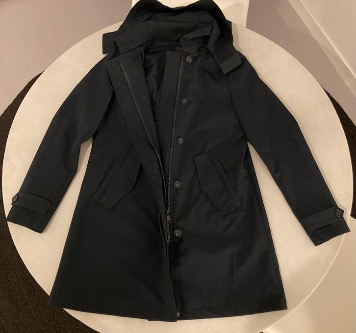 Donkerblauwe Airforce jas maat 36, Kleding | Dames, Jassen | Zomer, Zo goed als nieuw, Maat 36 (S), Blauw, Ophalen of Verzenden