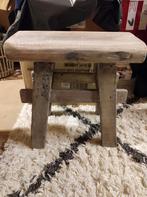 Sobere/brocant/India oude melk/vensterbank kruk/bijzettafel, Ophalen of Verzenden, Zo goed als nieuw, Hout