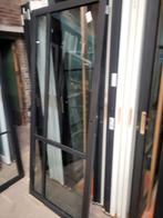 83x200cm binnendeur stomp L Staal look zwart rook glas SL10, Ophalen, Zevenaar, 80 tot 100 cm, Glas