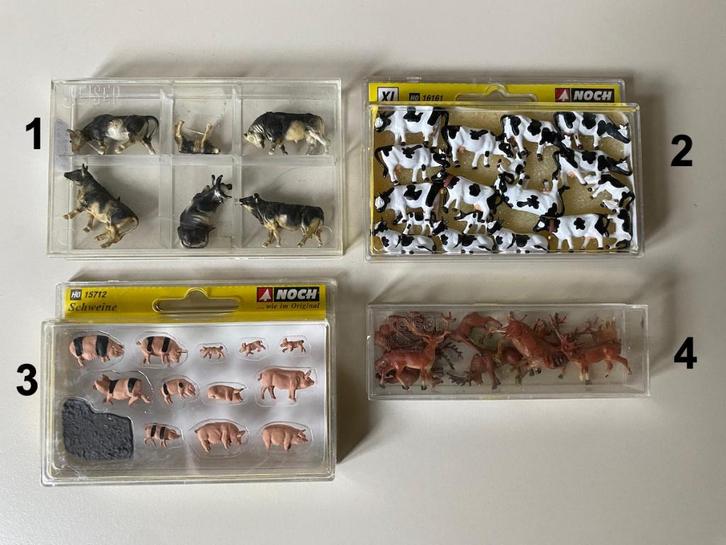 Vee 2 - Koeien, varkens en edelherten & reeën H0 1:87, Hobby en Vrije tijd, Modeltreinen | H0, Nieuw, Locomotief, Gelijkstroom of Wisselstroom