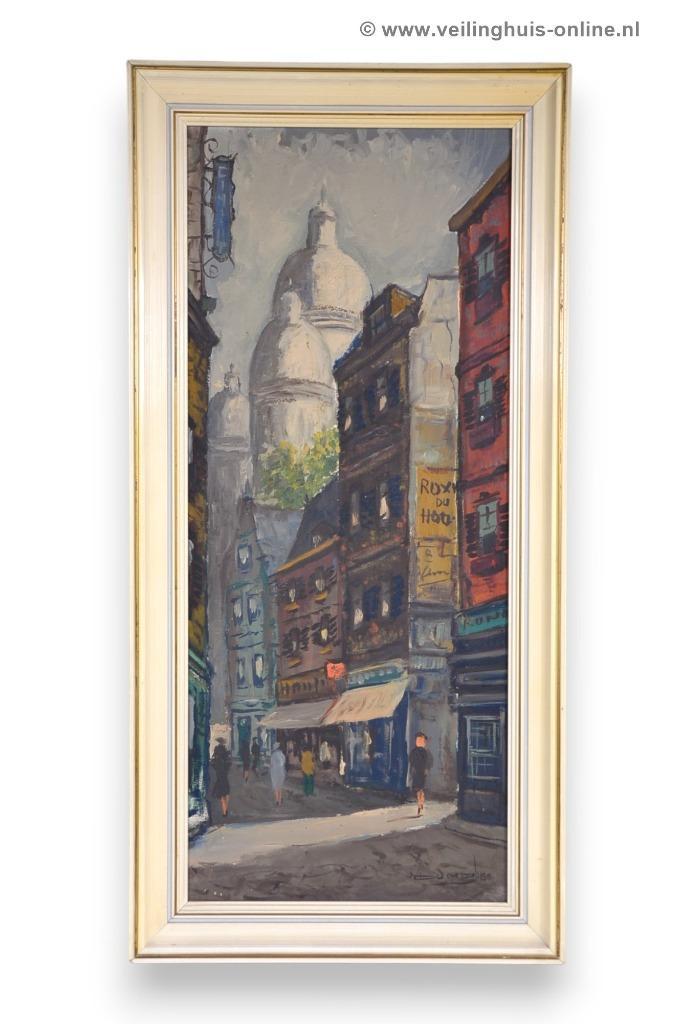 Schilderij - Olieverf op doek, Antiek en Kunst, Kunst | Schilderijen | Klassiek, Ophalen