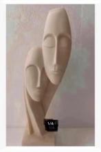 Prachtig beeld Man Vrouw Devotion Polyresin 23 cm op voet, Ophalen of Verzenden