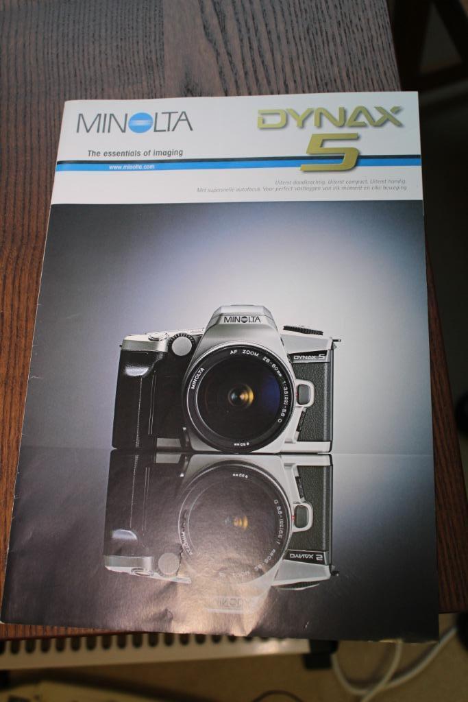 Spiegelreflexcamera Minolta Dynax 5, Audio, Tv en Foto, Fotocamera's Analoog, Zo goed als nieuw, Spiegelreflex, Minolta, Ophalen of Verzenden
