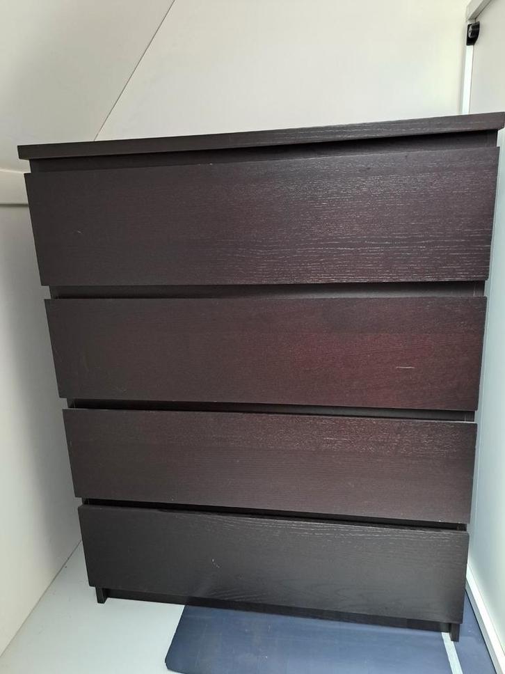 Ikea Malm ladekast met 4 lades, Huis en Inrichting, Kasten | Dressoirs, Gebruikt, 50 tot 100 cm, 25 tot 50 cm, Met lade(s), Overige houtsoorten