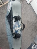 Snowboard (165cm) met flow m eleven bindingen maat L en tas, Gebruikt, Ophalen, Bindingen